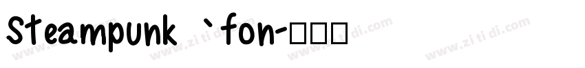 Steampunk fon字体转换